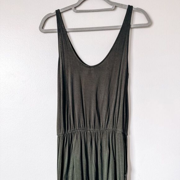 Divided Green Sleeveless Round Neckline Casual Romper Size Small - Picture 6 of 7
